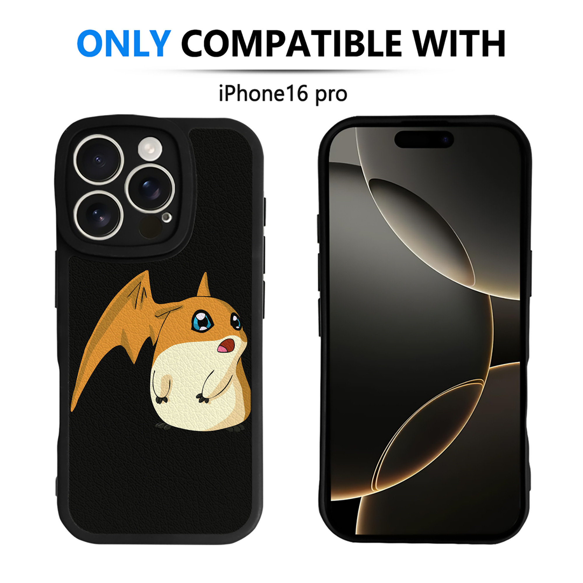 （画像用） Digimon デジタルモンスター/デジモン 【iPhone 16シリーズ対応】シリコンスマホケース（レザー調） 材質：シリコン